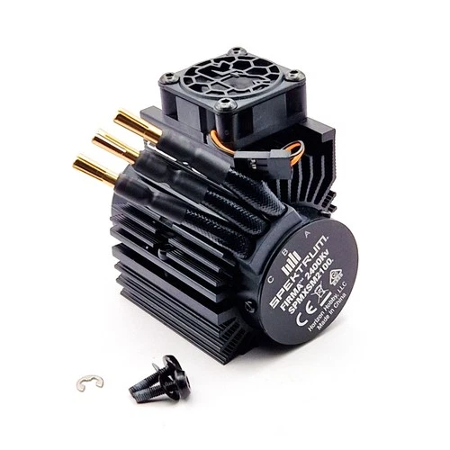 SPEKTRUM SPMXSM2100 Brushless 4-Pole 2400kV Motor Heatsink Fan Arrma Mojave 4S - Picture 1 of 8