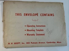 1970 HH Scott Large Envelope