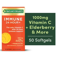 Nature's Bounty Immune 24 Hour +, The only Vitamin C with 24 Hour Immune Support