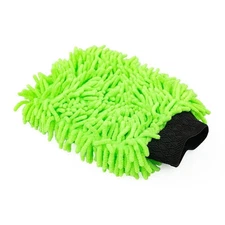 The Rag Company 50810-CHENILLE-MITT-LIME Chenille Knobby Mitt - LIME GREEN