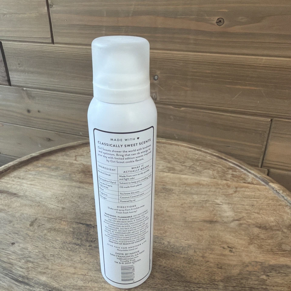 NATIVE Deodorant & Body Spray Girls Scouts Coconut Caramel Limited Edition 3.5oz - Image 4 of 4