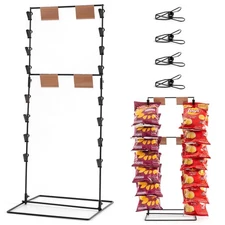 Chip Rack Display Stand | Candy Display for Countertop | Chips & Snacks Holde...