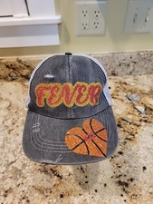 Caitlin Clark Indiana Fever Glitter Women’s Mesh Strap back Hat.  One Of A Kind!