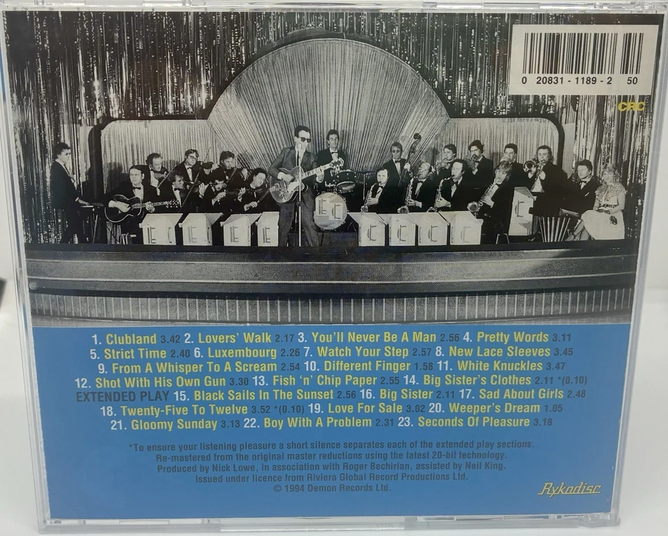 ОЧЕНЬ ХОРОШО - Элвис Костелло: доверие компакт-диск оригинальный 1-й пресс RCD 20276 RYKODISC 1994 - Изображение 3 из 3