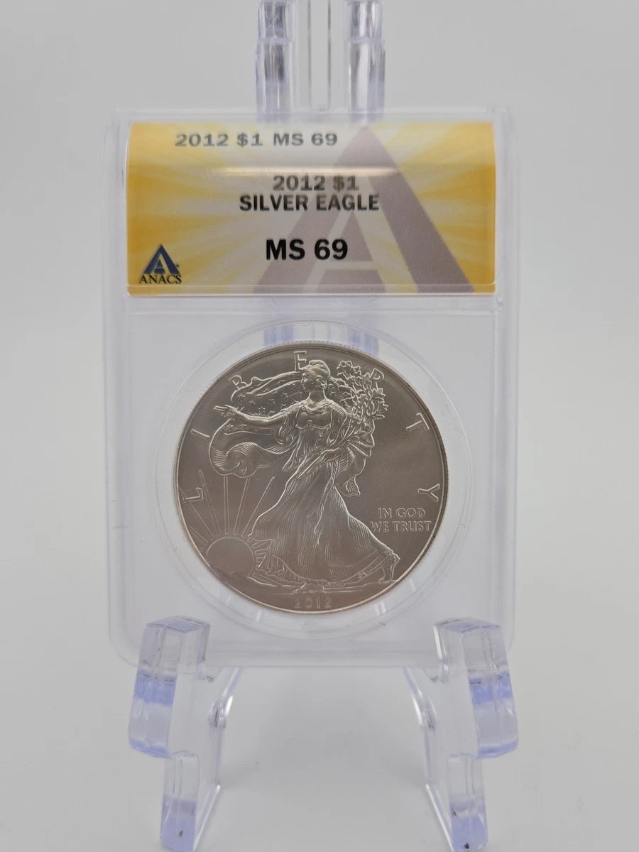ANACS Certified American Eagle MS 69 Silver Bullion Coins for sale