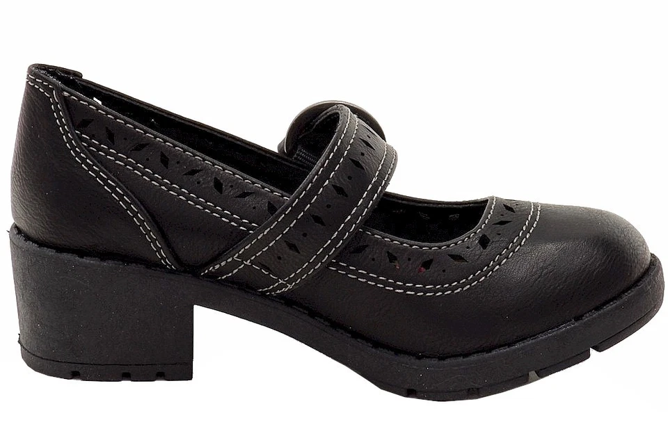 Туфли на каблуках Mary Jane черные с вырезом Emma для девочек Mia - Изображение 4 из 4