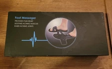 HiDow Foot Massager Sandals Brand New In Box Pain Relief Rubber Latex Black 