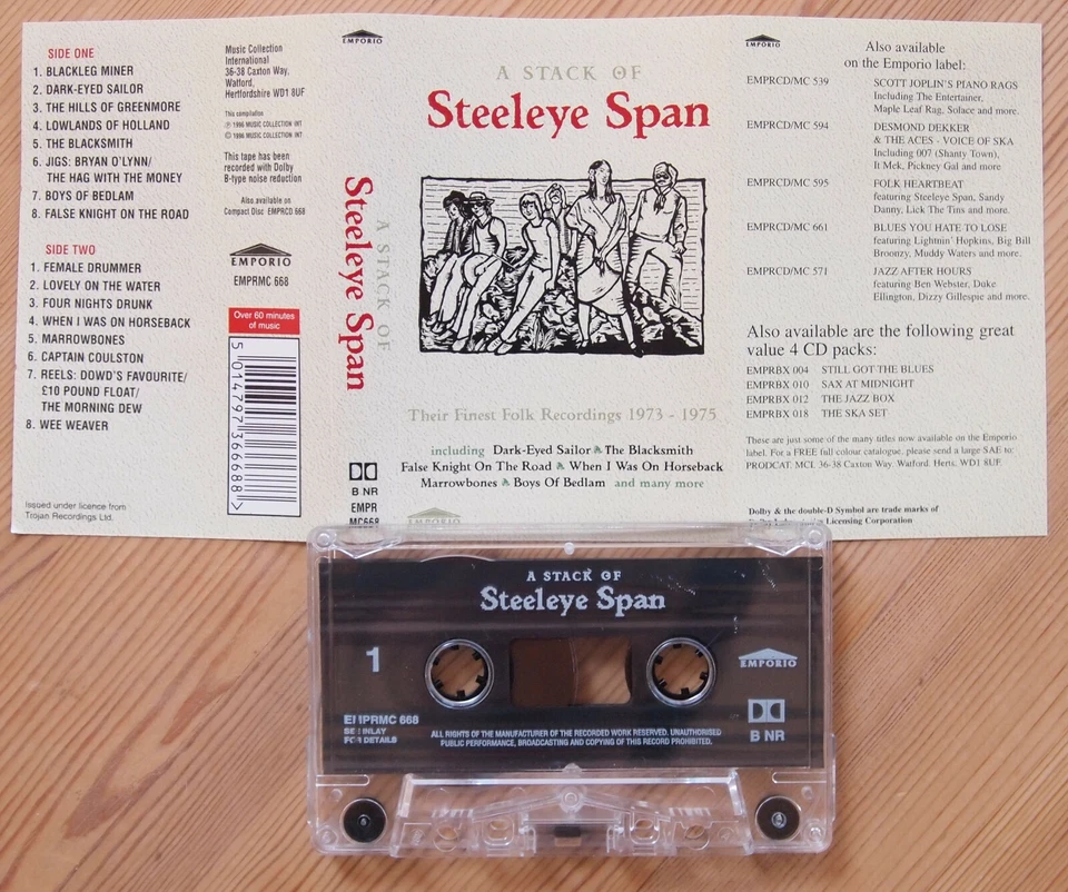 STEELEYE SPAN - A STACK OF (EMPORIO EMPRMC668) 1996 UK CASSETTE COMPILATON Foto 2 de 3