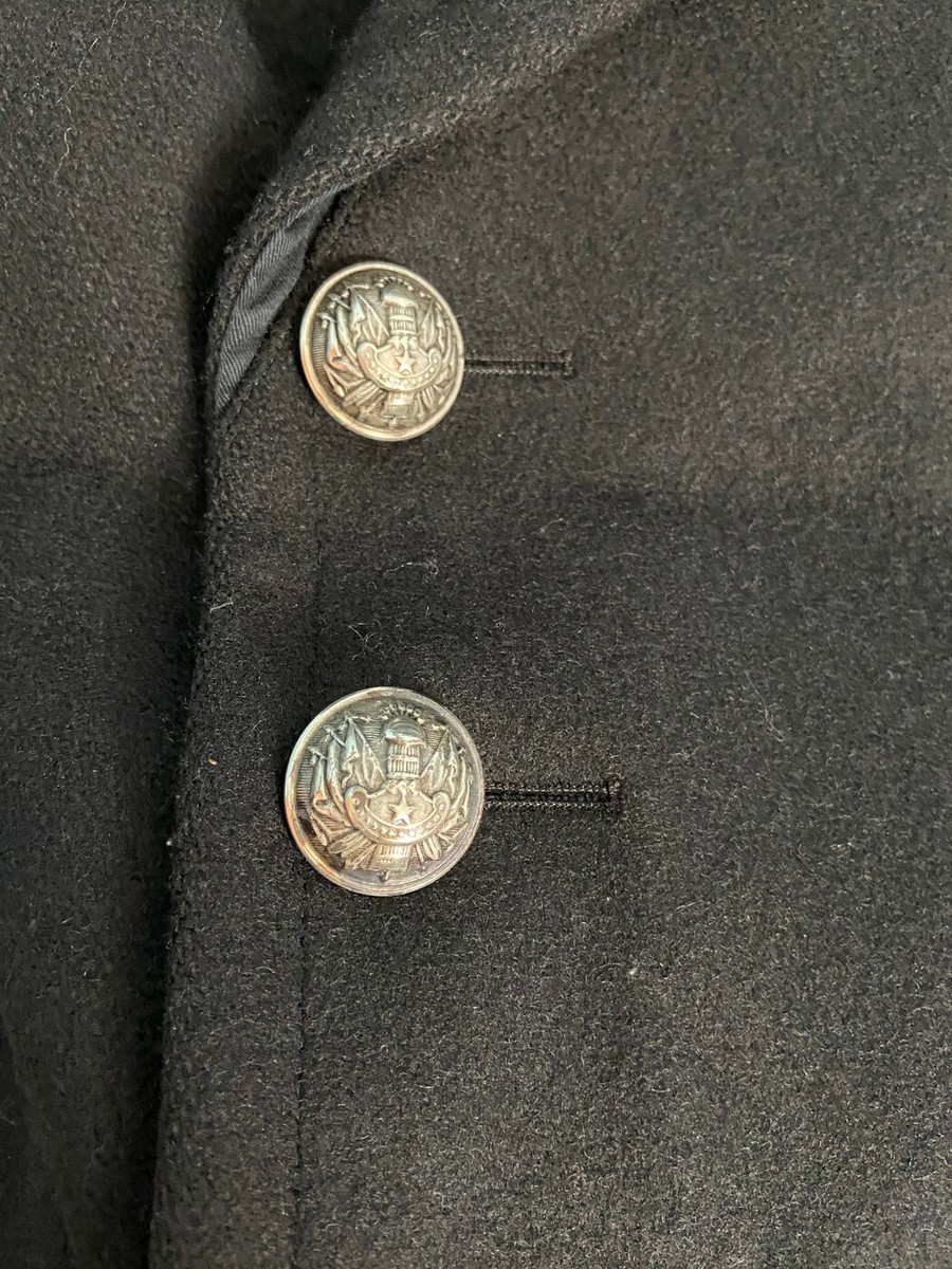 Balmain AW11 Wool Peacoat Black Size 46 | eBay