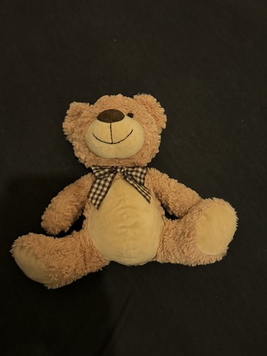 Tan Bear with plaid bow super cute, cuddly, & soft Plush Toy 🧸 - 第 3/6 張圖片
