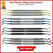 Set of 12 Pcs Dental Flat Plastic Composite Filling Instruments MARGALLA