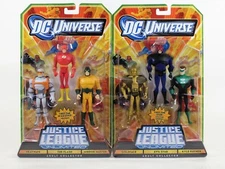 Justice League Unlimited 3-Packs LOT OF 2 Heatwave Flash Mirror Goldface Rayner+