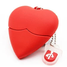 2.0 16gb 32gb 64gb 128gb Red Heart Love USB Flash Thumb Drive USA Shipper