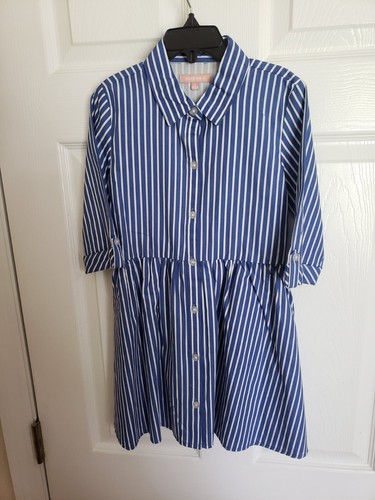 Set of 2 Girls Summer Dresses Lot - Blue 100% Cotton & Pink Mixed - Size 6 - Picture 7 of 11