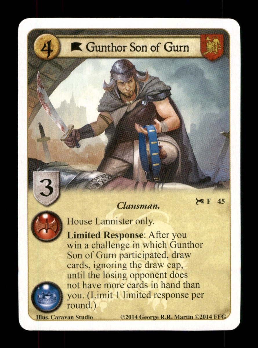 Gunthor Son Of Gurn 45 Game Of Thrones 2014 The Valemen Trading 