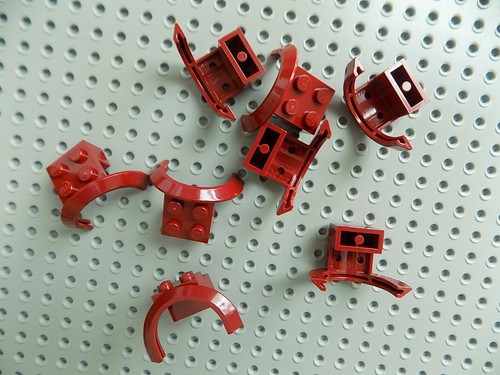 Lego Vehicle, Mudguard 4x2 1/2x1 2/3 with Arch Round lot of 8 pick your color - Picture 14 of 16