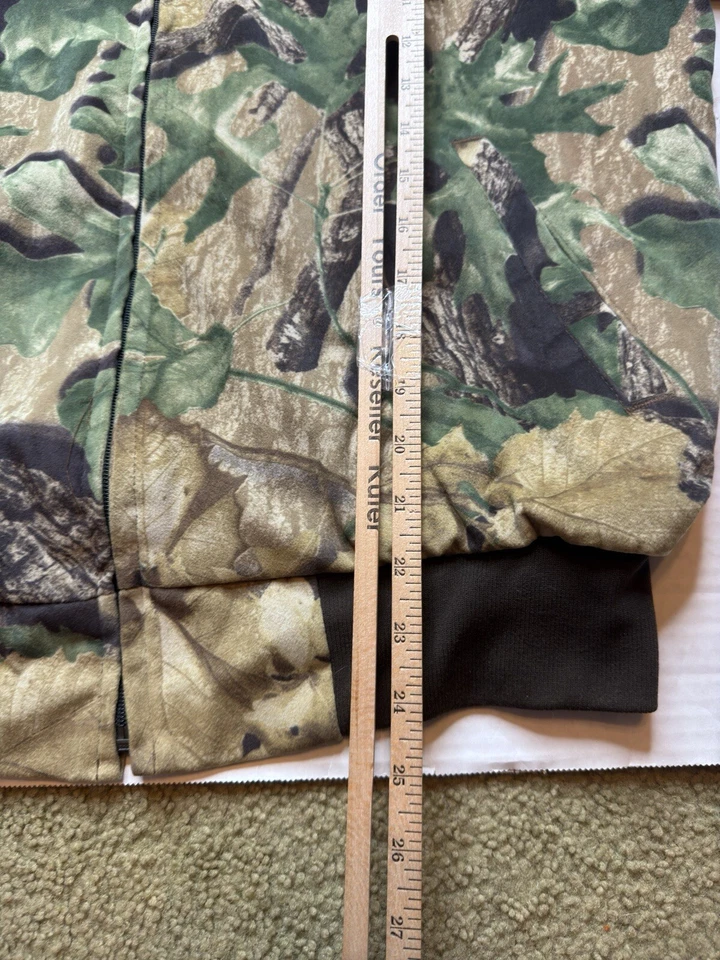 West Ark Mens Large Camo Hunting Vintage Full Zip Bonber Jacket Outdoor Hunting - Image 4 of 4