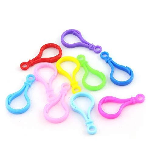 NX Garden 100PCS Plastic Lobster Clasps Trigger Clip Snap Hooks Key Chain - Image 3 of 4