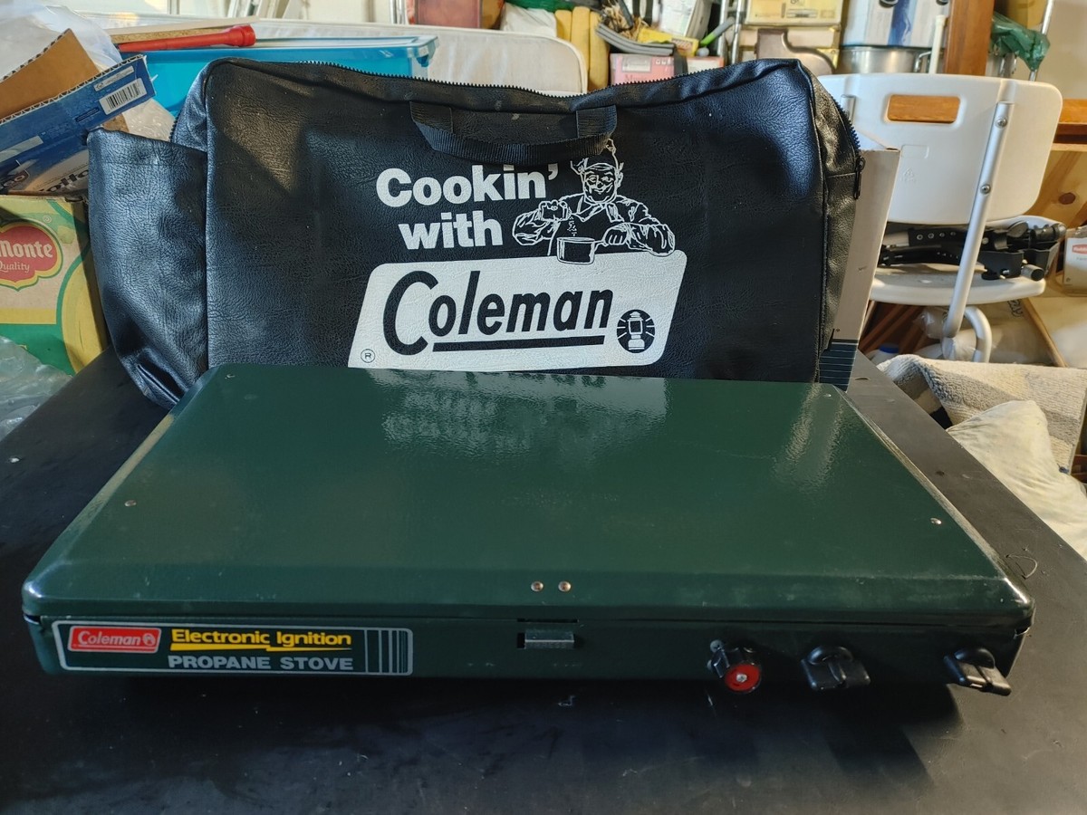 Coleman Electronic Ignition 5435B700 米国 Coleman Propane Stove #5435 Elect Ign Bag/Propane Bottle