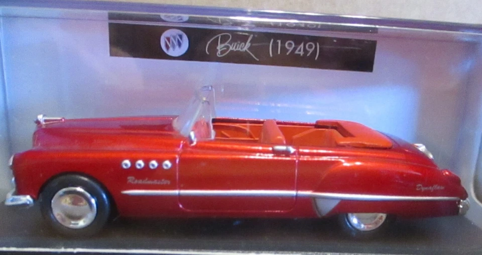Coche convertible Buick Roadmaster 1949 rojo juguete 1:43 nuevo Ray City Cruiser fundido a presión Foto 4 de 4