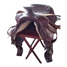 14.5"  Seat Billy Royal Saddle Leather Great Shape