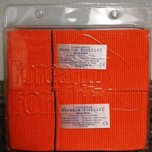 Forearm Forklift Arm Sling Lifting Strap 800 LB.-Orange - Picture 4 of 4