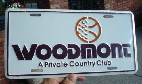 1990 Woodmont Private Country Club Nummernschild Rockville Maryland Neu aus Kunststoff - Bild 1 von 2