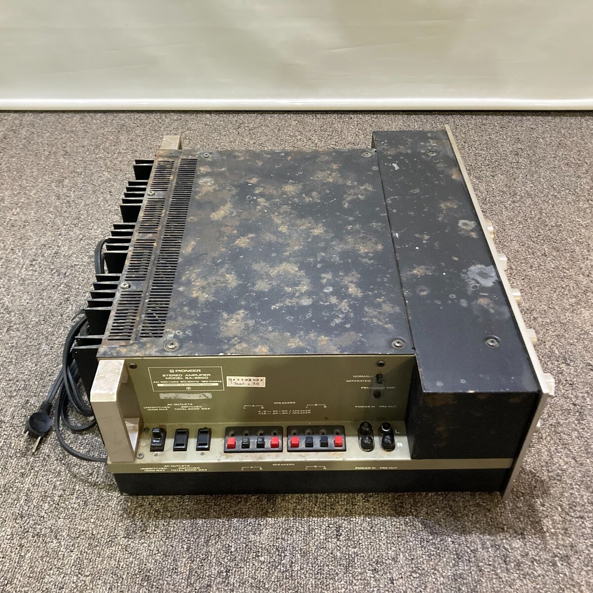 Pioneer SA-9800 Stereo Integrated Amplifier Vintage 1980's Pioneer SA-9800 Stereo Integrated Amplifier Vintage 1980's