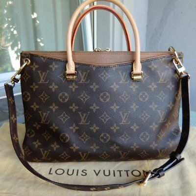 Louis Vuitton Bag PALLAS MM Monogram calf leather Black