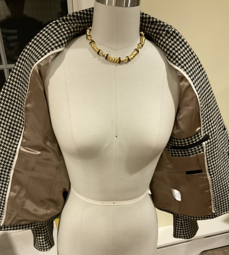 NWOT J. CREW SCHOOLBOY BLACK & WHITE HOUNDSTOOTH WOOL BLAZER JACKET SZ 0 - Picture 10 of 11