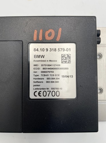 Unidad de control telemático Bluetooth módulo GPS BMW 1 3 F20 F21 F30 F31 9318579 - Imagen 24 de 24
