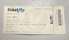 JIM JAMES MY MORNING JACKET RARE CONCERT TICKET STUB PHILADELPHIA, PA 04/27/2013