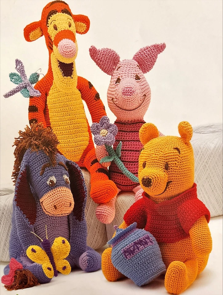 VTG 2001 Leisure Arts Disney Pooh & Friends Crochet Pattern - Image 4 of 4