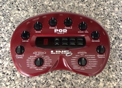 Line 6 Pod 2.0 Gitarrenverstärker Modellierer & Multieffekte mit Tragetasche & Netzteil