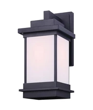 Canarm IOL472 Akello 15" Tall Outdoor Wall Sconce - Black