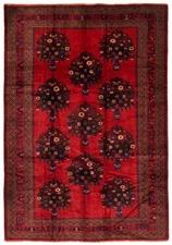 Traditional Vintage Hand-Knotted Oriental Carpet 6'10" x 9'10" Wool Area Rug