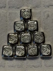 10 x 1 oz Square .999 Silver Bars - Hand Poured Solid Silver Bullion