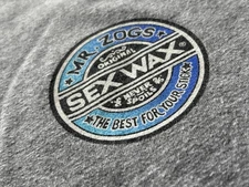 Mr Zogs Sex Wax T Shirt Size M Gray Short Slv Graphic Casual
