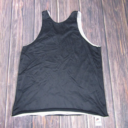 Nike Reversible Mesh Tank Top Mens Large Black White Basketball Athletic Jersey - Picture 6 of 8