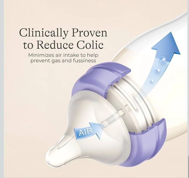 Lansinoh Feeding Bottles Anti-Colic Designed for Breastfed Babies 5 oz 3 Pack - Image 2 of 4