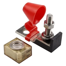 100A 58V 5/16"M8 Single Stud Marine Rated Battery Fuse Block MRBF Water