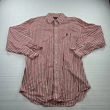 Ralph Lauren Golf Tilden Shirt Mens Large Striped Button Down Polo