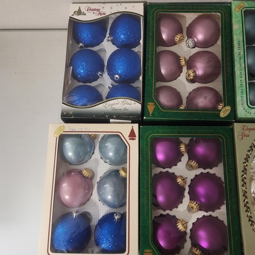 Christmas By Krebs Vintage Lot 12 Boxes Glass Ornaments 69 Ornaments - Picture 4 of 6