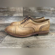 Allen Edmonds Strandmok Cap-toe Oxford with Dainite Rubber Sole Sz 10.5