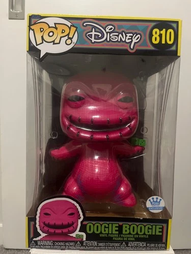 Funko Pop! Vinyl Jumbo 10 in: Disney - Oogie Boogie (Jumbo) (Black Light) -...
