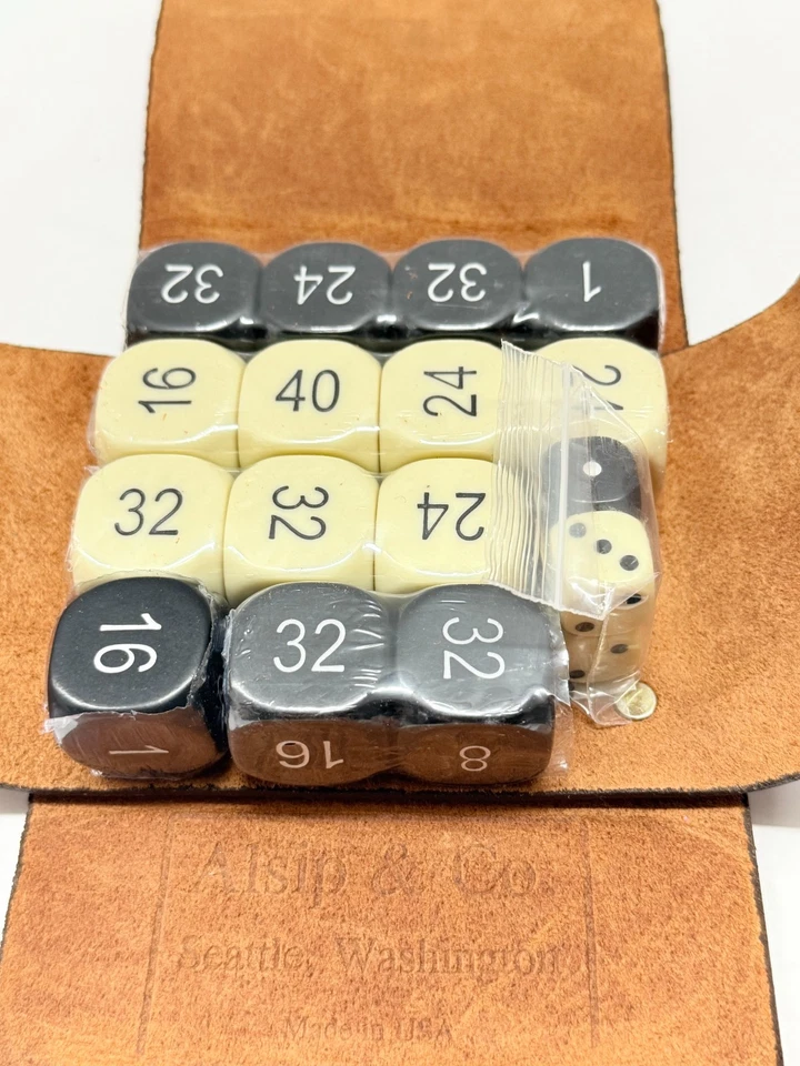 New Sealed Canoe Alsip and Co Dice Game w/ Leather Case 1st Edition  - Image 3 of 4
