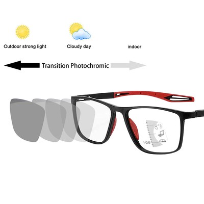 Anti-Blau Multifokales Progressives Varifokales Leseglas Photochrom