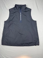 Cutter & Buck Women's Golf Vest Black Lined With ClimaGuard Mesh 1/4 Zip Size L