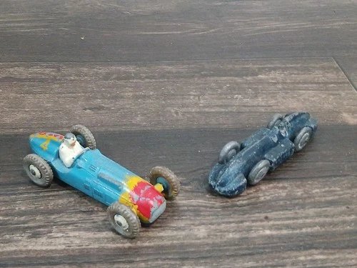 Vintage Diecast Race Car Lot: Dinky Toys 230 Talbot-Lago & Pre-War Slush Mold...