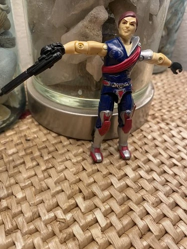 Gi Joe Cobra Xamot Crimson Guard Twin Vintage 80s Figure W Blaster Accessory